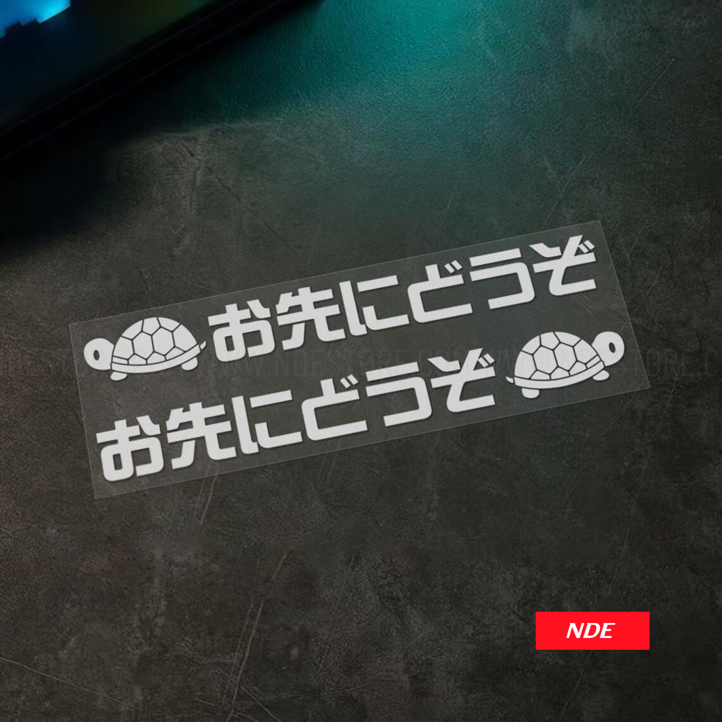 STICKER DECAL TURTLE RACE JDM