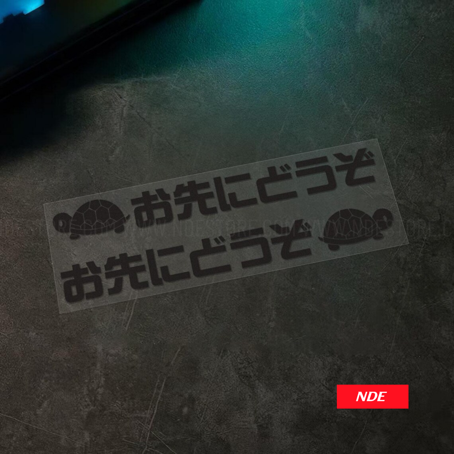 STICKER DECAL TURTLE RACE JDM