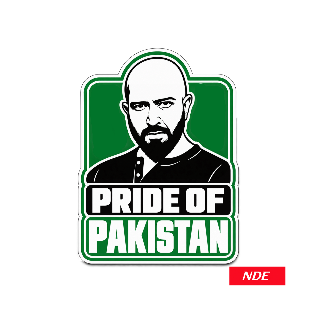 STICKER DECAL PRIDE OF PAKISTAN WAJAHAT SAEED KHAN