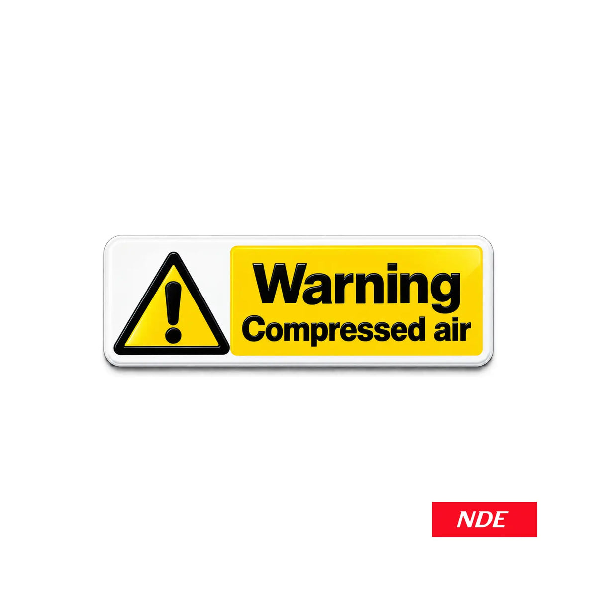 Warning Air Compressed warning sticker decal