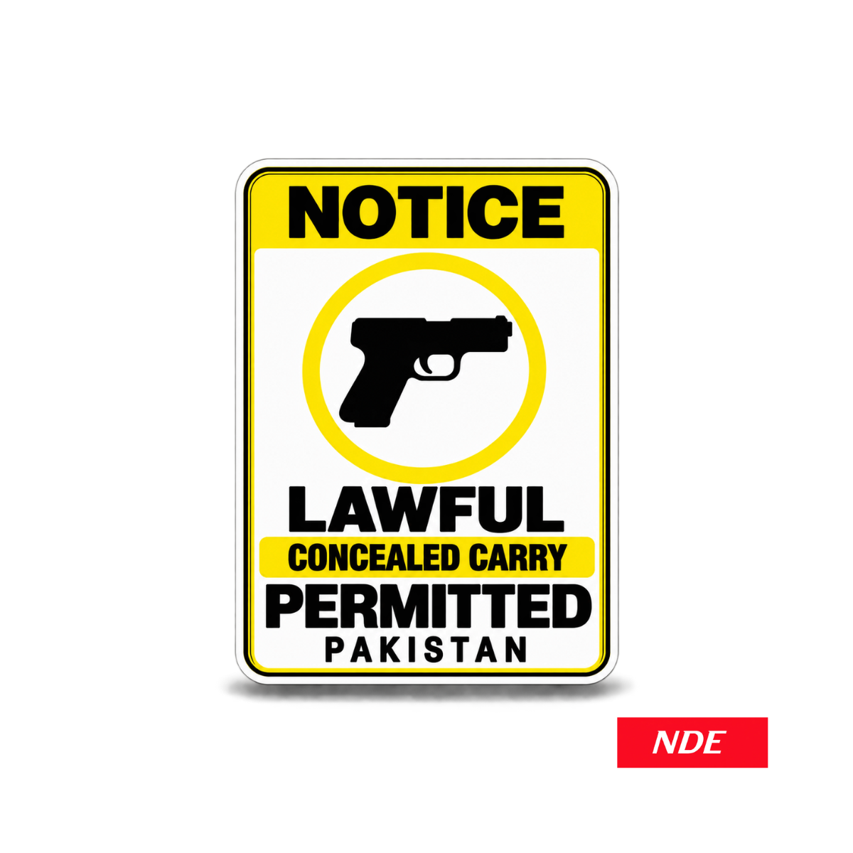 STICKER DECAL CARRY PERMIT